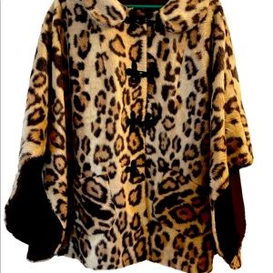 Vintage Leopard Cape